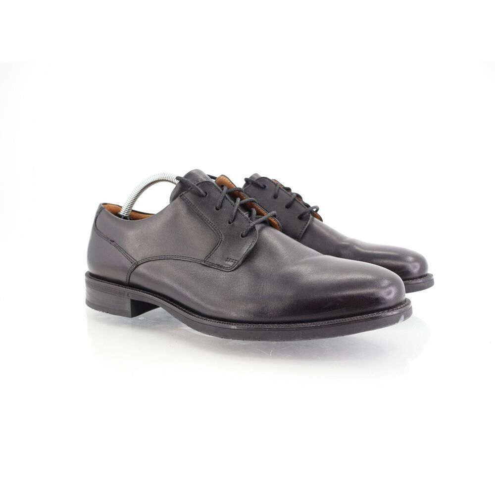 Cole Haan Men's Bedford Derby Plain Toe Shoes Mens 10 M Black Leather Lace Up